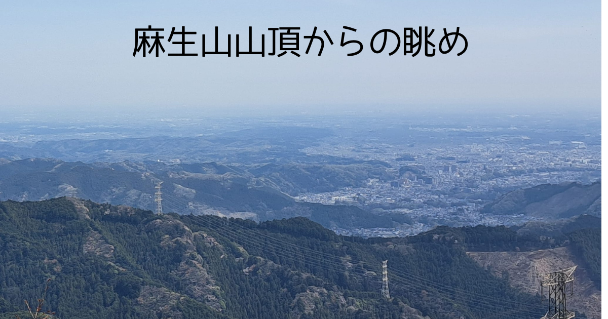 麻生山山頂からの眺め